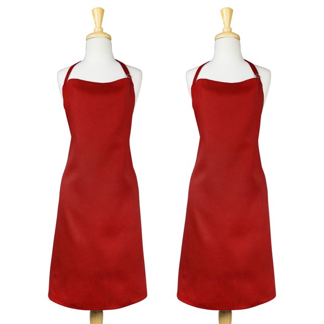 DII Bulk Kitchen Apron Set, Set of 2, 33"x28", 100 Cotton, Multiple