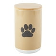 thumbnail image 1 of DII Ceramic Pet Collection, Canister, Taupe/Black, 1 of 3