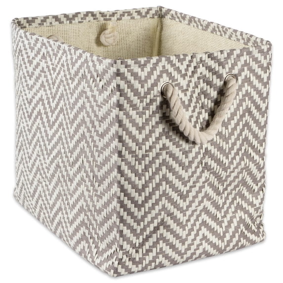 DII Paper Bin Chevron Gray Rectangle Large - Walmart.com
