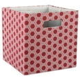thumbnail image 1 of DII Hard Sided Collapsible Fabric Storage Container for Nursery, Offices, & Home Organization, Containers Are Made To Fit Standard Cube Organizers (13x13x13") - Honeycomb Rust, 1 of 10