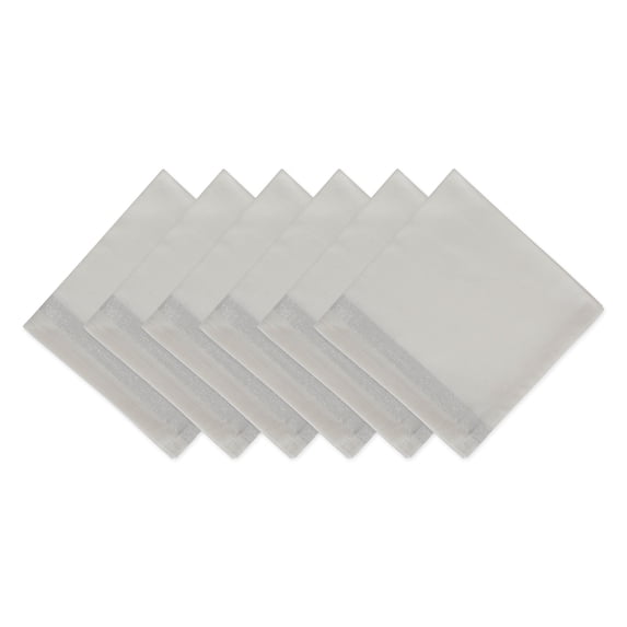 DII Christmas Stripe Napkin Set 6 Piece