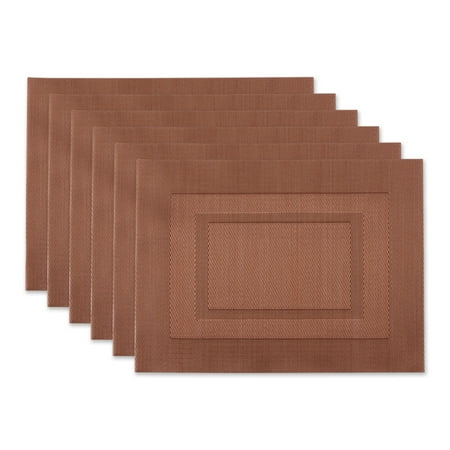 Cinnamon PVC Doubleframe Placemat 6 Piece
