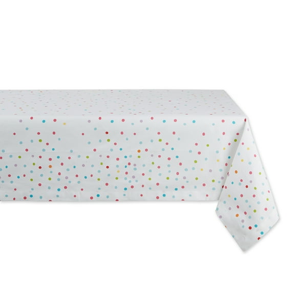 DII Confetti Toss Print Printed Tablecloth, 52x52"