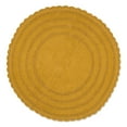 thumbnail image 1 of DII Crochet Collection Solid Print Gold Cotton Bath Rug, 27.5" x 27.5", Reversible, 1 of 4