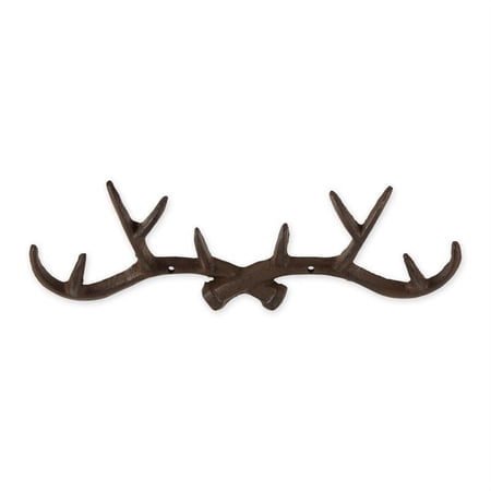 DII Decorative Cast Iron Wall Hook Collection, Antler