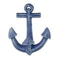thumbnail image 1 of DII Decorative Cast Iron Wall Hook Collection, Blue Anchor, 1 of 3