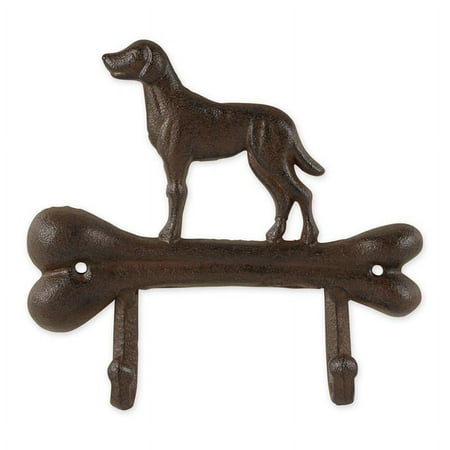 DII Decorative Cast Iron Wall Hook Collection, Dog with Bone
