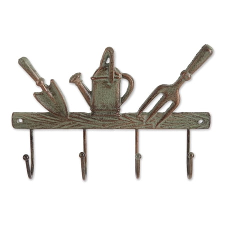DII Decorative Cast Iron Wall Hook Collection, Garden Tools