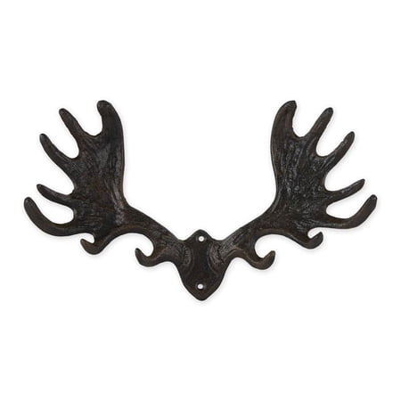DII Decorative Cast Iron Wall Hook Collection, Moose Antler