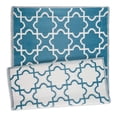 thumbnail image 1 of DII Reversible Indoor/Outdoor Lattice Woven Rug, 4x6 Ft, Storm Blue, 1 of 3
