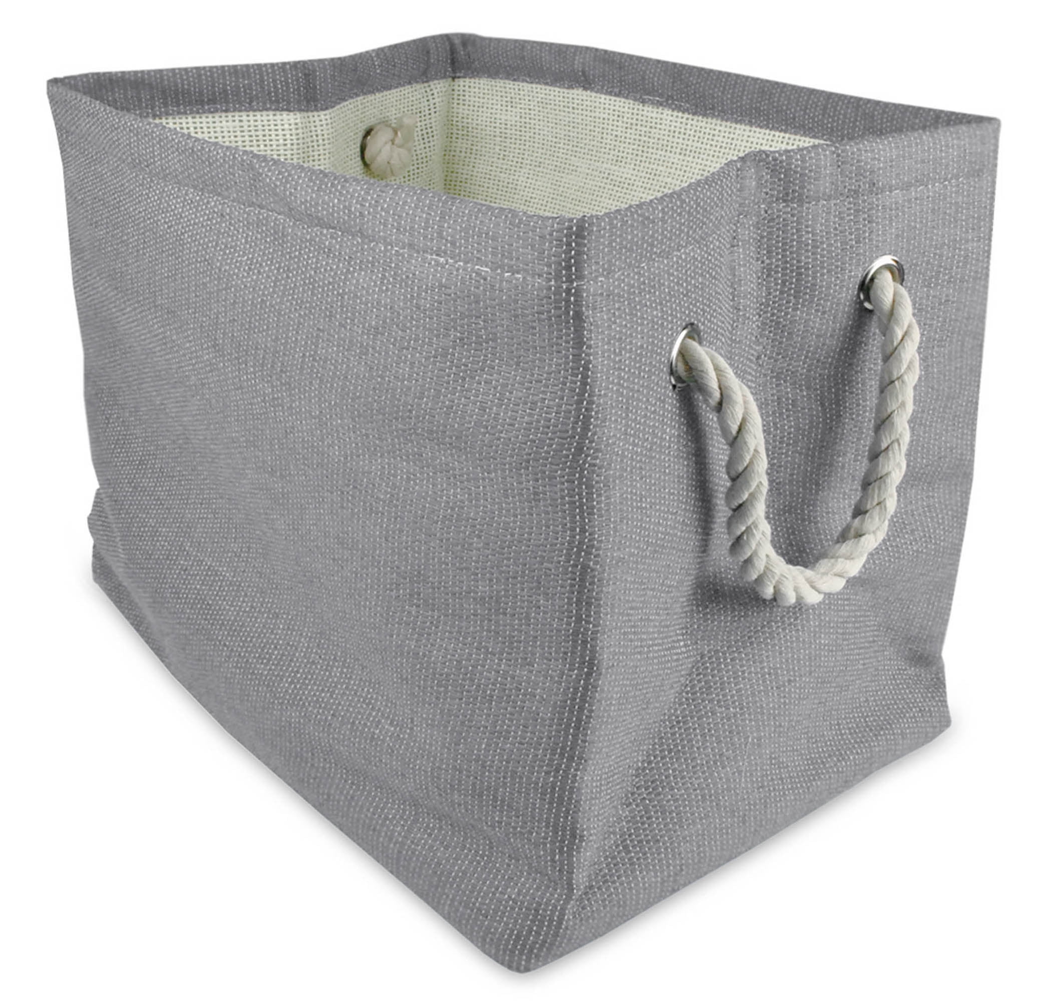 DII Paper Bin Solid Gray Rectangle Large 17x12x12