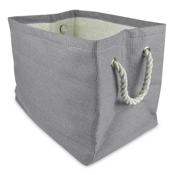DII Paper Bin Solid Gray Rectangle Large