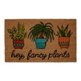 thumbnail image 1 of DII Floral Design Collection Natural Coir Doormat, 17x29", Fancy Plants, 1 of 3