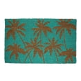 thumbnail image 1 of DII Floral Design Collection Natural Coir Doormat, 17x29", Palm Beach, 1 of 3