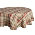 thumbnail image 1 of DII Give Thanks Plaid Tablecloth 70 Round, 1 of 3