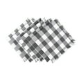 thumbnail image 1 of DII Gray Heavyweight Check Fringed Napkin (Set of 6), 1 of 11