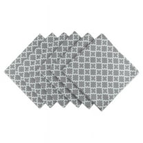 DII Gray Lattice Napkin (Set of 6), 20x20", 100% Cotton