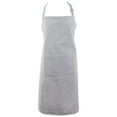 thumbnail image 1 of DII Gray Solid Chambray Chef Apron, 32x28", 100% Cotton, 1 of 8