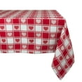 thumbnail image 1 of DII Hearts Woven Check Tablecloth, 52"x52", 100% Cotton, 1 of 8