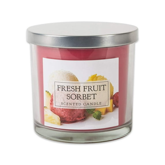 DII Fresh Fruit Sorbet 3 Wick Scented Candle