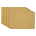 thumbnail image 1 of Honey Gold & White 2-Tone Ribbed Placemat (Set of 6), 1 of 3