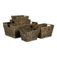 thumbnail image 1 of DII Asst Gray Wash Hyacinth Wicker / Rattan Basket Set of 5 9x7x6, 1 of 3
