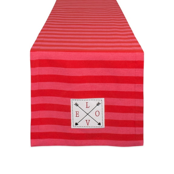 DII In Love Embellished Table Runner, 108"x14", 100% Cotton