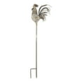 thumbnail image 1 of Contemporary Home Living Rooster Outdoor Garden Stake - 35.5" - Silver, 1 of 3