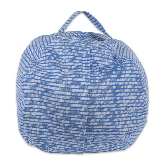 DII Keeping Score Stripes, Large Bean Bag Chair Cover for Kids, Bright Blue, One Size