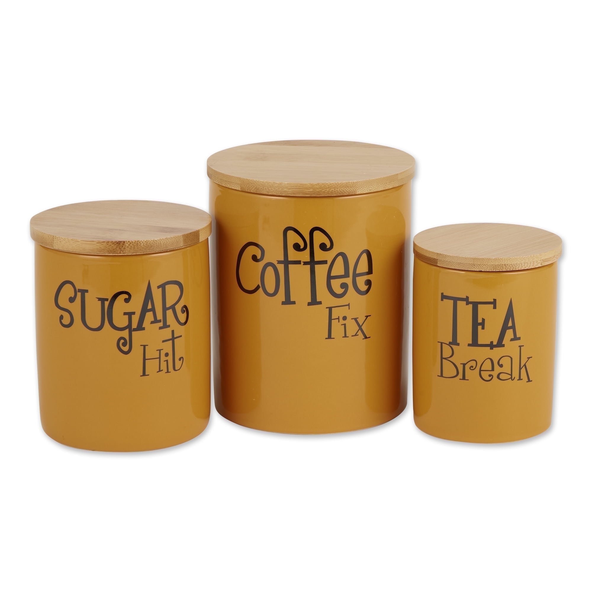 Photo inspiration: Gallery Detail: Dii Kitchen Accessories Retro Collection Ceramics Canister Set Honey
