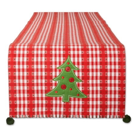DII Kitchen & Tabletop Jolly Tree Collection Table Runner, Jolly Tree, 14x108"