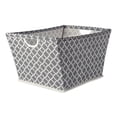 thumbnail image 1 of DII Polyester Bin Lattice Gray Trapezoid Large, 1 of 5