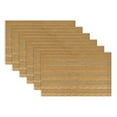 thumbnail image 1 of DII Metallic PVC Basketweave Placemat Set/6, Gold, 13x17.25", 1 of 4