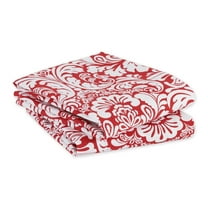 DII Modern 100 Percent Cotton Damask Dishtowels in Red (Set of 2)
