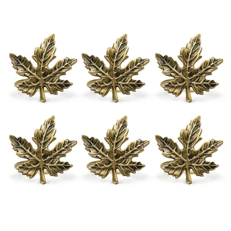 Gold Maple Leaf Napkin Ring (Set of 6)