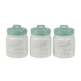 thumbnail image 1 of DII Kitchen Accessories Collection Ceramics, Jar Canister Set, Aqua, 3, 1 of 3