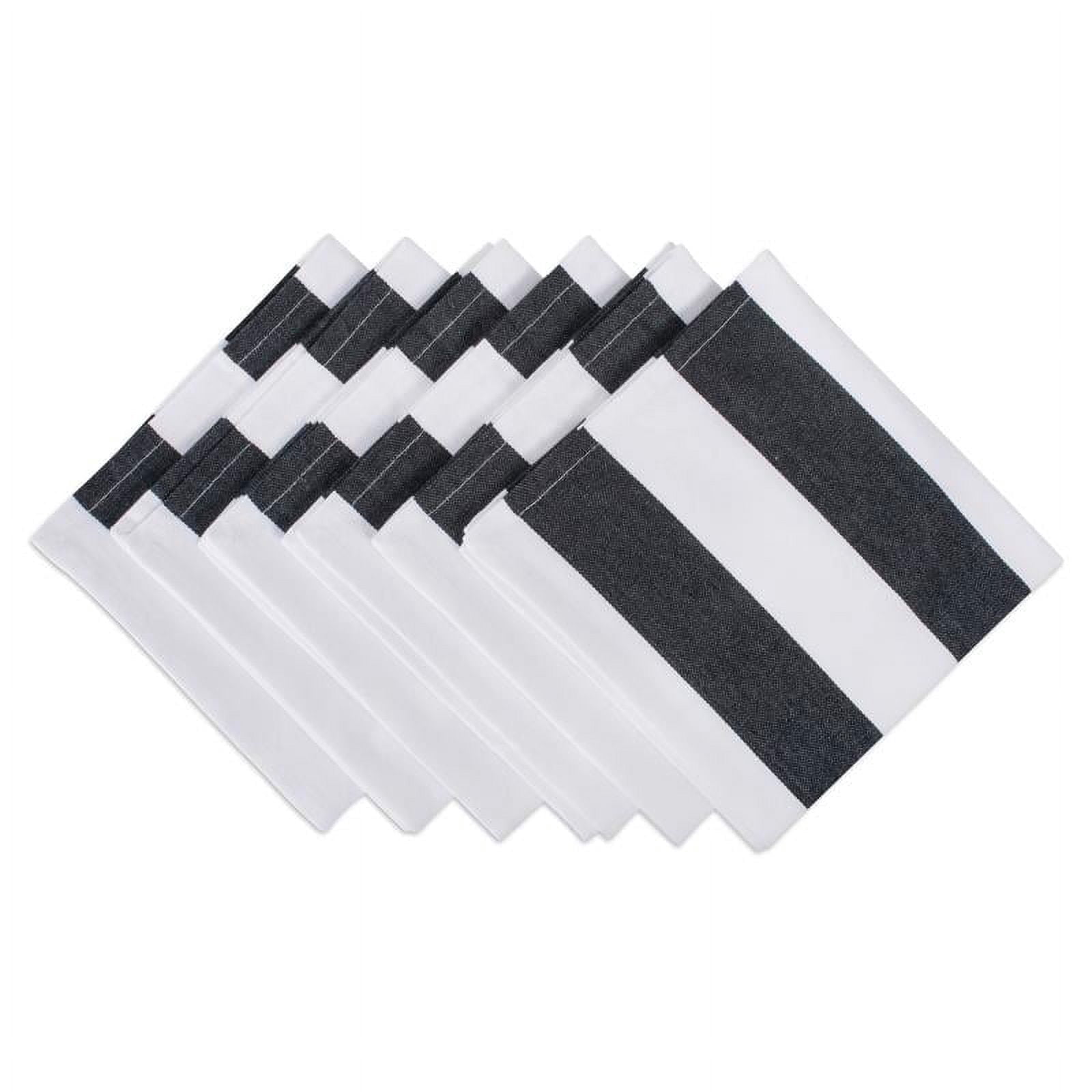 DII Baumwoll-Servietten-Set Mit Hexen-Streifen – 6 Stück, 50,8 X 50,8 Cm, Für Halloween-Dekoration