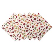 DII Modern Cotton Falling Leaves Print Napkin in Multi-Color (Set of 6)