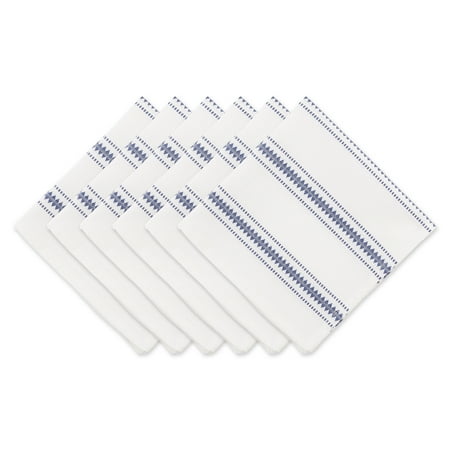 French Blue Zig Dobby Stripe Napkin (Set of 6)