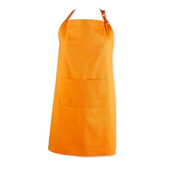 DII Modern Style 100 Percent Cotton XL Chef Apron in Orange Finish