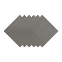 DII Modern Style Cotton Dining Napkin in Gray Finish (Set of 6)