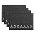 thumbnail image 1 of DII Embroidered Skulls Placemat Set/4, 1 of 4