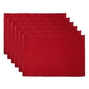 Tango Red Ribbed Placemat (Set of 6)