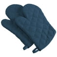 thumbnail image 1 of DII Modern Style Cotton Terry Oven Mitt in Blue Finish (Set of 2), 1 of 4