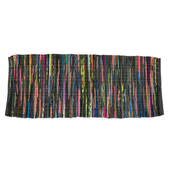 DII Multi Color Rag Rug, 2ft 3inx6ft
