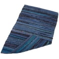 thumbnail image 1 of DII Multi Nautical Blue Rag Rug, 1 of 6