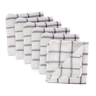 6PCS dish wash rags Net Cloth Kitchen Scrubber Cleaning Towels Cotton