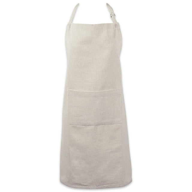 DII Natural Solid Chambray Chef Apron, 32x28