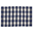 thumbnail image 1 of DII Navy & Cream Buffalo Check Rag Rug, 24" x 36", 1 of 3