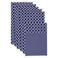 thumbnail image 1 of DII Non Adhesive Cut to Fit Machine Washable Fridge Liner For Drawers, Bins, Trays, Protect Produce, Set of 6, 12 x 24" - Navy Blue Lattice, 1 of 3